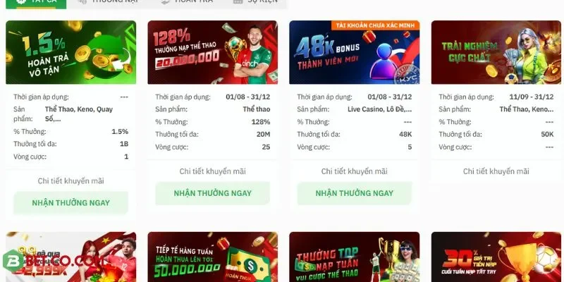 BBET mang đến cơ hội trúng lớn với tỷ lệ trả thưởng cao